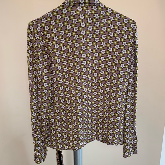 Celine floral silk button up blouse - Picture 2 of 5